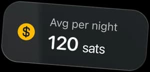 Average sats per night