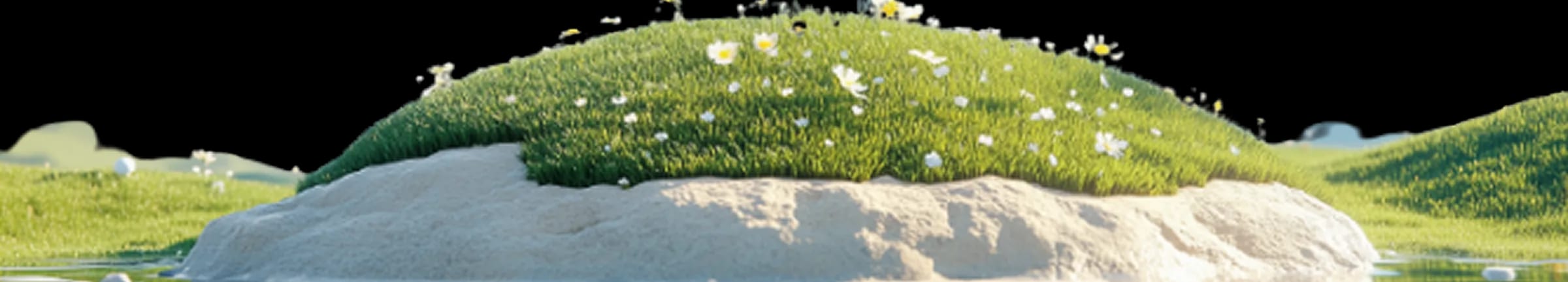 Footer hill landscape